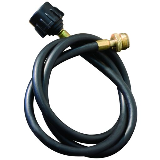 Camp Chef 5 Foot Bulk Tank Hose Adapter for use with disposable bottle regulators HRDSP Black