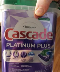 Cascade Platinum Plus ActionPacs Dishwasher Detergent Pods, Mountain, 62 Count Dishwasher Pods, Mountain Scent, 62 Count 39 71oSDGEjgqL