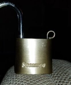 CCL Security Products Brass Sesamee K436 4 Dial Bottom Resettable Padlock with 1-Inch Hardened Steel Shackle and 10000 Potential Combinations, 1 Inch Shackle Clearance Brass, Boxed 9 71oScJM8AhL