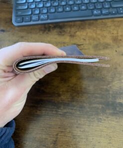 Pocket Travelers Notebook, Refillable Leather Travel Journal for Men & Women, Notebook Cover for Field Notes, Moleskine Small 3.5 x 5.5 Inches, Brown 43 71oSn6ULZ8L