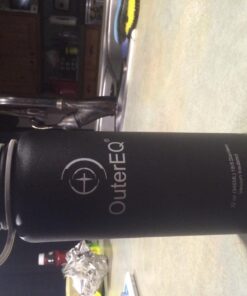 OuterEQ 32 oz Vacuum Insulated Stainless Steel Water Bottle Black 24 71oT25RUrDL