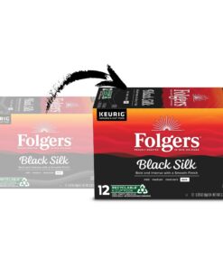 Alternative view of Folgers Black Silk Dark Roast Coffee, 72 Keurig K-Cup Pods