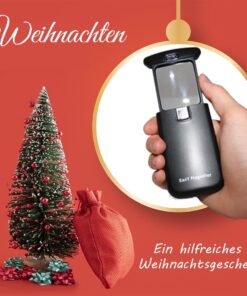 EasY Magnifier Small Pocket Magnifying Glass 3X with LED Light For Reading Fine Print; Mini Lighted Hand Held Acryl Lens; Read Lables In Stores; Magnify Glasses For Close Work;Helpful Gift For Seniors 27 71oTq7ONV0L