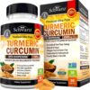 Turmeric Curcumin with Black Pepper Extract 1500mg - High Absorption Ultra Potent Turmeric Supplement with 95% Curcuminoids and BioPerine - Non GMO Turmeric Capsules for Joint Support - 90 Capsules 90 Count (Pack of 1) 24 71oTw5NfGGL