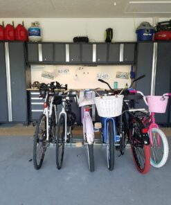 Hromee Bike Floor Parking 1-6 Rack Adjustable Bicycle Storage Organizer Stand for Garage, Silver 39 71oUNqLCdzL