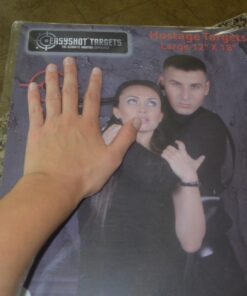 12" X 18" Hostage Targets for Shooting Featuring Photo-Realistic Designs | Bad Guy Paper Targets | Ideal for Law Enforcement Training 40 Pack Hostage 10 Of Each 32 71oWGUzj35L