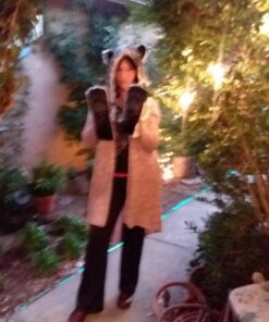 White Wolf Hood Faux Fur Hat with scarfs mittens & paws 3 in 1 by Hatbutik 30 71oWpFJtLjL 1