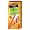 BIC Round Stic Xtra Life Ballpoint Pens, Medium Point (1.0mm), Red, 12-Count Pack, Stick Pens for Office Supplies (GSM11-RED) 12 Count (Pack of 1) Ballpoint Pen 6 71oX oaxroS