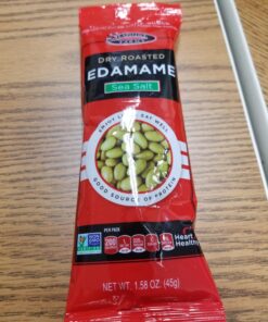 Seapoint Farms Dry Roasted Edamame, Sea Salt, Vegan, Gluten-Free, Kosher, and Non-GMO, Crunchy Snack for Healthy Snacking, 1.58 oz (Pack of 12) 1.58 Ounce (Pack of 12) 19 71oX1TULL