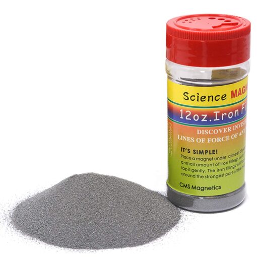 12 oz Fine Iron Filings Magnetic Iron Powder for Magnet Education and School Projects - Discover The World Of Magnetics & See Magnetic Lines Of This Unseen Force & More (One Pack) 1 Piece