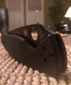 Spyderco Tenacious Folding Utility Pocket Knife with 3.39" Black Stainless Steel Blade and Durable G-10 Handle - Everyday Carry - PlainEdge - C122GBBKP 57 71oYX8hG3L