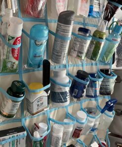 KEEPJOY Classroom Pocket Charts for Cell Phone Calculator Holders, Pocket Organizer for Cell Phone Jail with 30 Clear Pockets Chart Size 33.5 x 24.5 Inch Classroom Pocket Storage (Beige) Beige 21 71oZmdzfqL