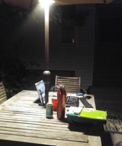 OYOCO Warm White Patio Umbrella Light 3 Brightness Modes Cordless 28 LED Lights at 200 lumens 4 x AA Battery Operated,Umbrella Pole Light for Patio Umbrellas,Camping Tents 52 71oZwDmAVyL