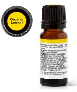 Plant Therapy Organic Lemon Essential Oil 100% Pure, USDA Certified Organic, Undiluted, Natural Aromatherapy, Therapeutic Grade 10 mL (1/3 oz) 14 71oa9dHML