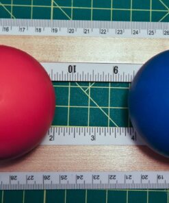 Kieba Massage Lacrosse Balls for Myofascial Release, Trigger Point Therapy, Muscle Knots, and Yoga Therapy. Set of 2 Firm Balls (Blue and Red) Blue and Red 30 71oaaC3FKEL
