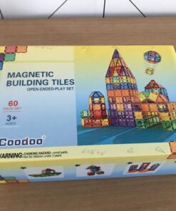 60 PCS Magnetic Building Tiles Kids Toys STEM Magnetic Blocks Sensory Toys Kids Games Magnet Building Toys for Boys and Girls Aged 3+, Kids Brain Development Preschool Kindergarten Toddler Toys 82 71oaf2oMyTL