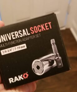 RAK Universal Socket Tool Stocking Stuffer Gifts for Men - Super Socket Gifts for Him - Adjustable Grip Socket Adapter Set for Husband, Mechanic, Handyman, Tools for Men - Christmas Gifts 2 pc set 36 71oaurS9KDL