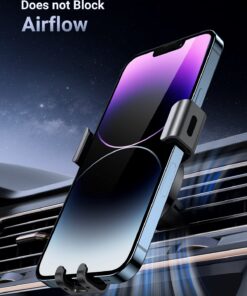 UGREEN Car Vent Phone Mount Air Vent Clip Cell Phone Holder Gravity Auto Lock Compatible with iPhone 15 14 Pro Max 14 Plus, iPhone 13 12 11 Pro Max XR XS 8 7 Plus, Samsung Galaxy S22 Smartphone Black 21 71obMH YGML