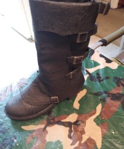 Funtasma Men's Gotham Engineer Boot 10-11 Black Distressed Polyurethane 22 71obed3rtVL