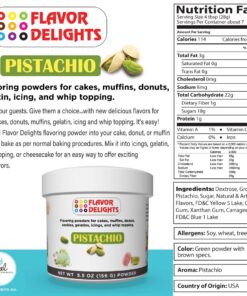 Alternative view of Angel Specialty Products Flavor Delights Flavored Powder Bakery Mix Pistachio 5.5 Ounce (Pack of 1)