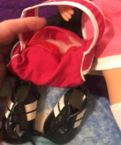Dress Along Dolly 6pc Soccer Uniform 18" Doll Outfit w Soccer Ball- American Clothes & Accessories Set Includes Shorts, Shirt, Socks, Cleats, Sports Bag, & Ball- Perfect Holiday Girl Gift Set For Less 17 71obkPLwuQL