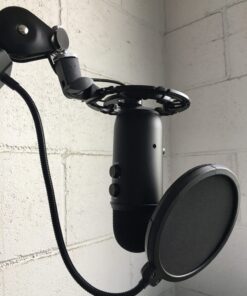 Neewer Professional Microphone Pop Filter Shield Compatible with Blue Yeti and Any Other Microphone, Dual Layered Wind Pop Screen With A Flexible 360 Degree Gooseneck Clip Stabilizing Arm Standard Packaging 33 71oc0qs fYL