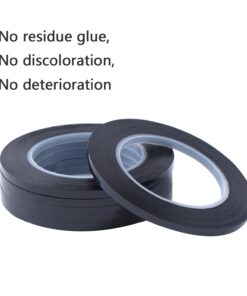 Alternative view of 6 Pack 3 mm 1/8 inch Width Graphic Tape Pinstripe Tape Grid Marking Tapes Whiteboard Gridding Tape Self Adhesive Artist Tape, Black