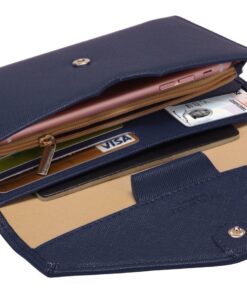 ZOPPEN Mulit-purpose Rfid Blocking Passport Holder Travel Wallet (Ver.4) Passport and Vaccine Card Holder ComboTri-fold Document Organizer Travel Essentials #2 Navy Blue 24 71oeXuk3AL
