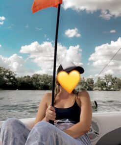 Airhead Deluxe Watersports Red Flag (4 ft) - Premium Watersports Safety Accessory - Enhanced Visibility and Safety for Water Skiing Watersports Flag 4' 6 71oeqFNMmkL