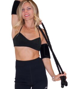 Delfin Spa Heat Maximizing Neoprene Adjustable Armbands (Pair) for Women & Men, Black, One-Size 10 71of27op7bL