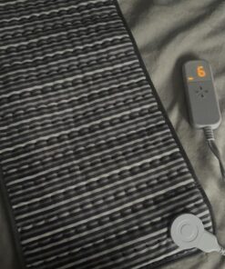 Heating Pad for Back, Neck and Shoulder Pain Relief, Electric Heating Pads for Cramps with 6 Heat Settings, Auto Shut-Off, Moist Dry Heat Options, Machine Washable, 12" x 24", Gifts for Women, Men Stripe 36 71ofgtZBrL