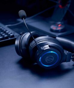Audio-Technica ATH-G1WL Premium Wireless Gaming Headset for Laptops, PCs, & Macs, 2.4GHz, 7.1 Surround Sound Mode, USB Type-A, Black, Adjustable 16 71ofjD95ZL
