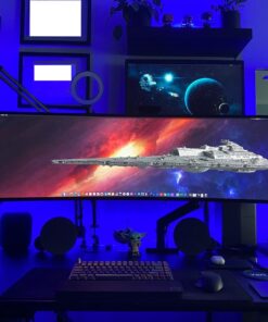 LG 49WL95C-W Ultrawide Dual QHD Monitor 49" 32: 9 (5120 x1440) Curved IPS Display, HDR10, USB Type-C, HDR 10, Ambient Light Sensor, 2 x 10W Stereo Speaker 46 71ofttFItiL