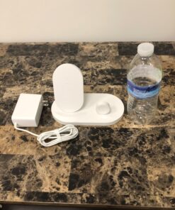 Belkin 3-In-1 Wireless Charging Station - Fast Wireless Charging For Apple Iphone 14, Iphone 13 & Iphone 12 Series & Apple Watch (All Series) - With Additional USB A Port For Multiple Devices (White) White Charging Dock 52 71ogb0laGVL