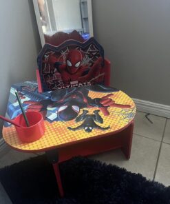 Delta Children Chair Desk With Storage Bin - Greenguard Gold Certified, Spider-Man, Arm Rest, Cushion Availability, Engineered Wood 35 71ogtBpbBL