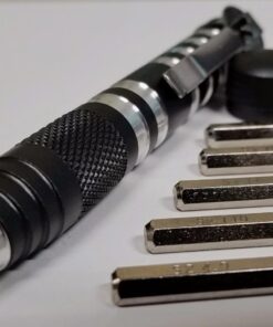 Kershaw TX-Tool (TXTOOL); 4.8 in. Single-Position Multifunction Magnetic Bit Driver; Includes T-6, T-8, T-10, 2 Phillips and Slotted Screwdriver Bit; 1.1 oz., Black 33 71oguWjmpbL