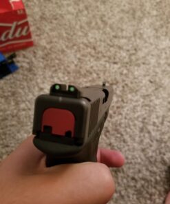 TRUGLO Tritium Handgun Sight | High-Visible Front & Rear Night Sights with Daylight White Dots & Low-Light Tritium Dots, Compatible with Glock Handguns Glock 20, 21, 25, 28, 29, 30 and more 38 71ohNd13jCL