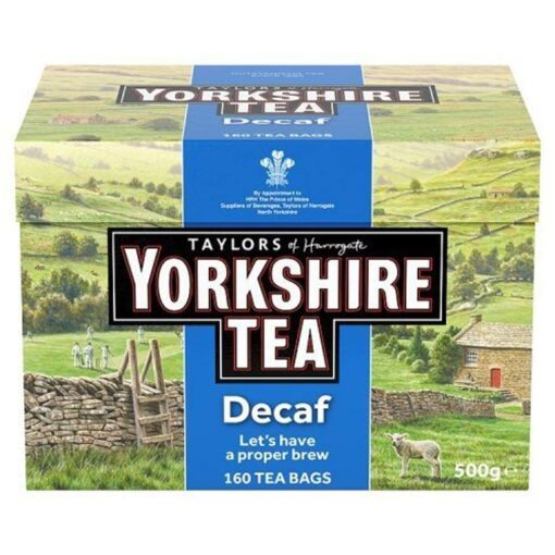 Taylors of Harrogate Yorkshire Tea Decaf 160 tea bags 160 Count (Pack of 1)