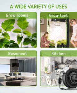 VIVOSUN Ventilation Kit 4 Inch 203 CFM Inline Duct Fan with 4"x 14" Carbon Filter Odor Control System with Australia Virgin Charcoal for Grow Tent Ventilation Z4 w/ carbon filter 35 71oiANml0QL