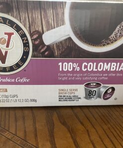 Victor Allen's Coffee 100% Colombian, Medium Roast, 80 Count, Single Serve Coffee Pods for Keurig K-Cup Brewers 80 Count (Pack of 1) 27 71oiMmErvkL