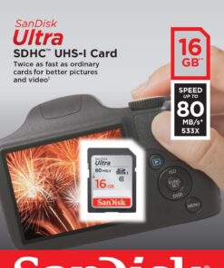 SanDisk Ultra 16GB Class 10 SDHC UHS-I Memory Card up to 80MB/s (SDSDUNC-016G-GN6IN) 17 71oiXxrDlpL