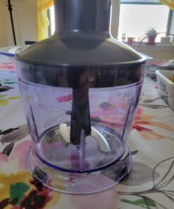 Mueller Smart Stick 800W, 12 Speed and Turbo Mode, 3-in-1, Heaviest Duty Copper Motor Immersion Blender, Titanium Steel Blades Hand Blender, Comfygrip Handle, Whisk, Beaker/Measuring Cup 48 71oippb9foL