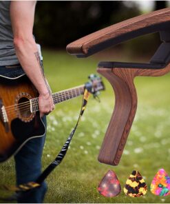Guitar Capo for Acoustic Electric Guitar Ukulele Rosewood Capo 12 71oisOYpfwL