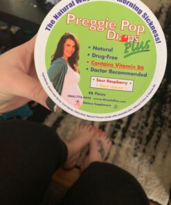 Preggie Pop Drops Plus Fortified with Vitamin B6 - Morning Sickness Relief Fortified with Vitamin B6. Preggie Pops for Relief for Pregnant Women Candy Drops. Sour Raspberry & Sour Lemon 48 Count Sour Raspberry and Sour Lemon 38 71oixIu4TuL