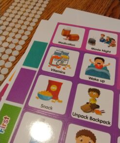 Godery Large Visual Schedule for Kids Chore Reward Chart,Bedtime Routine Chart for Toddlers,Double Side Schedule Board With 109 Cards for Home School Planner,Autism Learning Materials. 41 71ojEJUjC2L