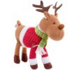Reindeer Plush 12" Christmas Pet Stuffed Doll - Cute Pet Deer Rudolph Toy with Coat and Scarf, Animal Decorations, Great Gifts for Kids, Holiday Party Exchange or Soft Festive Fall Winter House Decor 20 71okFxkq4oL