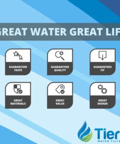 Tier1 0.5 Micron 10 Inch x 2.5 Inch | Radial Flow Whole House Carbon Water Filter Replacement Cartridge | Compatible with Pentek CBC-10, Omnifilter CB3, GE FXUVC, FXULC, Home Water Filter 9 71okQOPqZ5L 1