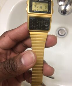 Casio #DBC611G-1D Men's Gold Tone 25 Memory Calculator Databank Watch 25 71okZzBifcL