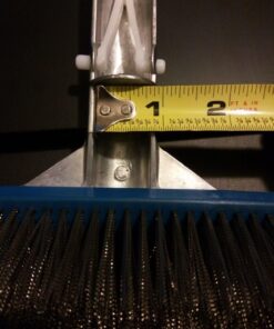 Aquatix Pro Pool Brush, 18" Heavy Duty Aluminium Back, Curved Ends for Corners, Scrub Brush w/Stainless Steel Bristles & EZ Clip, Swimming Pool Brushes for Cleaning Pool Walls, Tiles, Floors & Steps 1 23 71okcsiYjyL