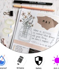 OWLKELA - 12 Rolls Invisible Tapes 0.7 in x 1000 Inches, Matte Finish Invisible Tape, Foggy Translucent Tape Great for Correction and Labeling, Compatible with Standard Tape Dispenser 12 Pcs 12 71okvqPbxYL